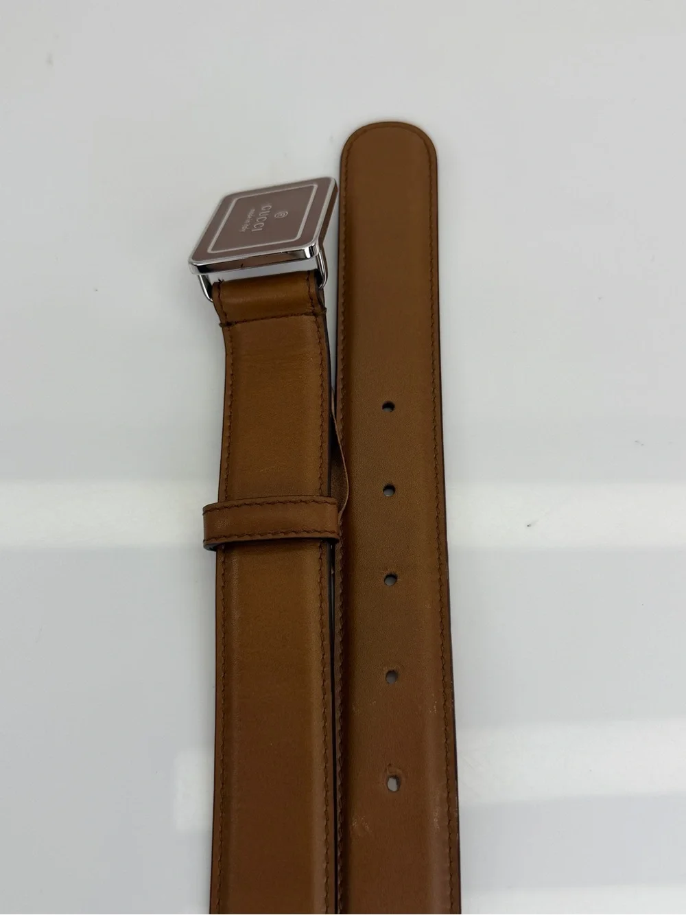Gucci Mens Leather Trademark Logo Belt 295337 110/44”